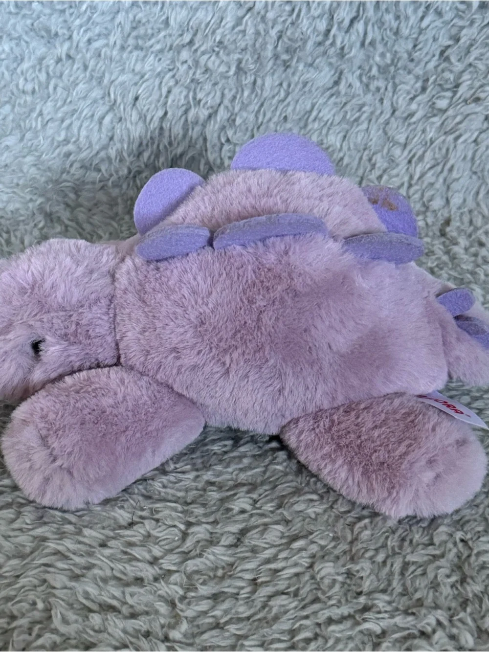 Aurora Flopsie Stegosaurus Dinosaur Plush 8” Purple Dino Stuffed Animal Soft Toy